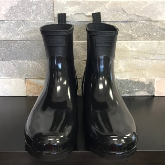 Hunter Refined Low Heel Biker Rain Boot - Picture 7 of 14